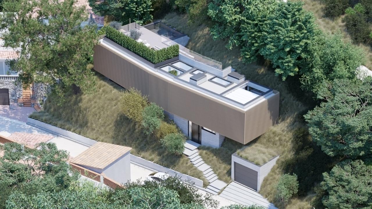Casa Anguiles villa aerial view